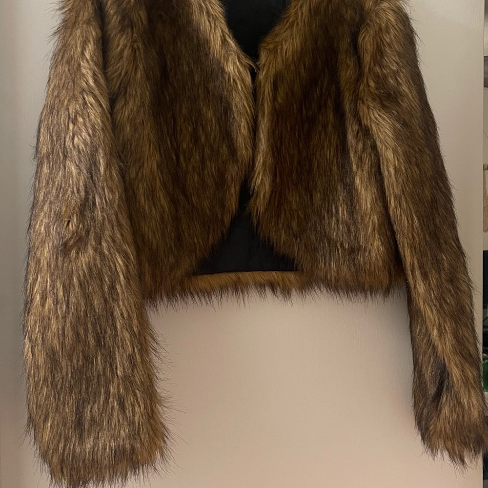 Faux Fur Brown Jacket